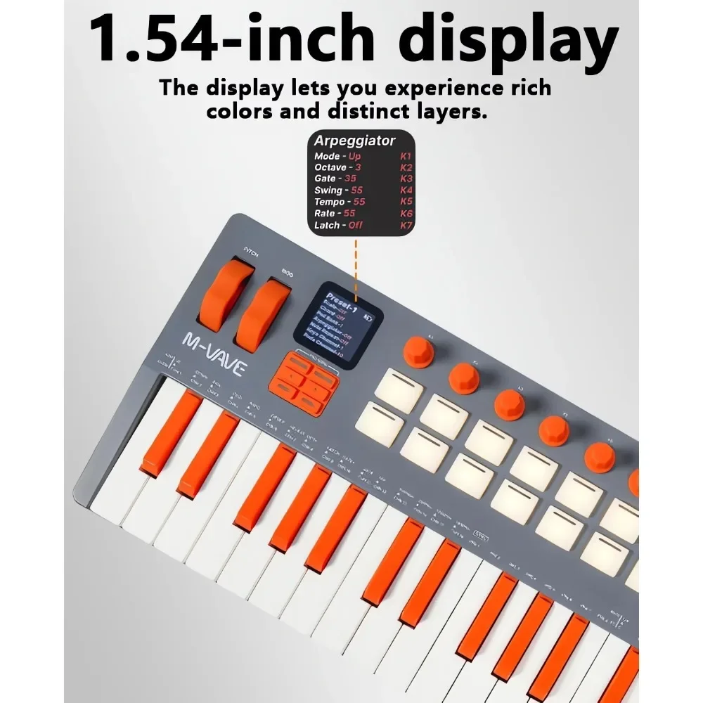 M-VAVE SMK-37 Elite MIDI Produ - Midi Controller Pad recension och pris